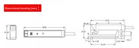 Sakelar Fotolistrik Optik Tipe Slot Sensor Mesin Pelabelan Through-Beam Label Tidak Transparan Output Ganda NPN/PNP