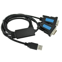Cable Serial USB a RS232 de 4 Puertos con Chipset PL2303, Conductores de Cobre Puro, Blindaje Trenzado y Revestimiento de PVC - 1.2m para Uso en Computadoras