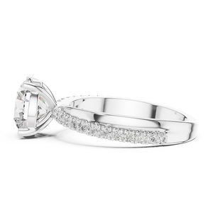 Elegante Anillo de Diamantes Plateado para Mujer, Joyería Brillante de Moda, Ideal para Bodas, Compromisos, Fiestas y Regalos para Ocasiones Especiales - Product Image 3