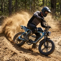 Motos électriques tout-terrain abordables et performantes avec frein hydraulique, moto électrique Scrambler pour le sport sur sentier