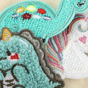 Cute Iron on Embroidered Chenille Dinosaurs unicorn Patches for Kid Clothes Bag Decoration - Product Image 2