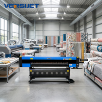 Imprimante à sublimation automatique à grande vitesse 1,8 m 4 têtes, encre de sublimation pour la production de textiles, tissus et vêtements, portable tout-en-un