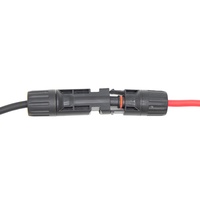 Schwarz+Rot Solar-Gleichstrom-Verlängerungskabel 4mm² 6mm² 4mm 6mm Draht Solar-PV-Steckverbinder Stromkabel 1000V 1500V für Solarmodule