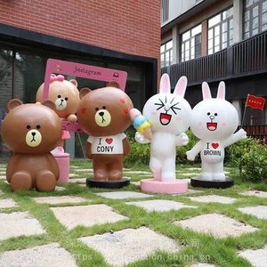 Escultura Pop Art Personalizada de Fibra de Vidrio, Decoración para Bodas, Artesanía de Resina, Decoración para Jardín Exterior - Product Image 6