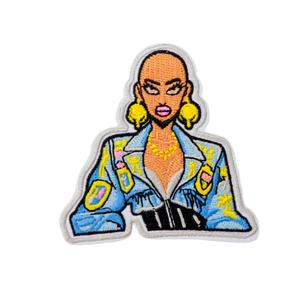 Low MOQ Fashion Black <span class=keywords><strong>Girl</strong></span> Magic Custom patch ricamo Gum Design Black <span class=keywords><strong>Girl</strong></span> <span class=keywords><strong>Power</strong></span> Applique per vestiti ricamati - Product Image 6