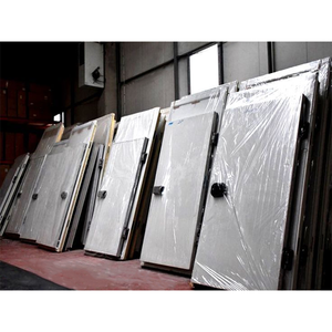 Puertas correderas manuales para sala de almacenamiento en frío de acero inoxidable para supermercado, apartamento, sótano exterior, uso escolar, superficie terminada - Product Image 4