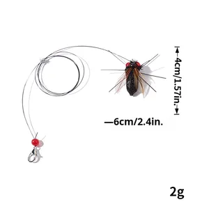 Jouet anti-ennui pour chat en plastique écologique Waco, simulation d'insecte volant, bâton de stimulation avec tête de remplacement, motif animal - Product Image 6