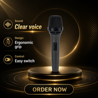 Microphone de chant professionnel portable en gros, micro dynamique à gain élevé, filaire XLR pour scène, KTV, karaoké, directement du fabricant