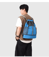 Sac à dos à cordon de serrage HOT Sports avec logo personnalisé, pour football, volley-ball, en tissu Oxford et maille, pour soccer, basketball, natation