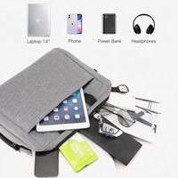 Sac à bandoulière moderne pour ordinateur portable, ultra-fin, en nylon, avec impression numérique et logo personnalisé, 14-15,6 pouces, prix usine