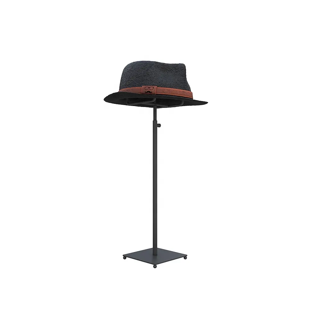 新しい帽子店の付属品デザイン検証済み工場金属線鉄黒卸売小売ディスプレイラック