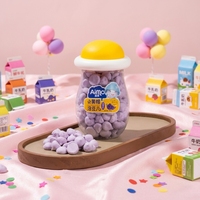 Boîte de friandises pour bébés la plus vendue - Haricots moelleux aromatisés aux fruits pour bébés. Contient de la poudre de protéines et des probiotiques. Texture semi-douce.