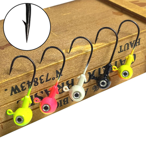 Prezzo di Fabbrica Mini Jig Head in Metallo Colorato Luminoso da 3.5g-14g Completamente Affondante con Occhi 3D per Trota e Orata - Product Image 6