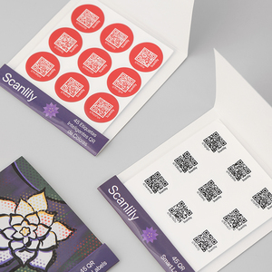 הדפסה מותאמת אישית גיליון הדפסה עצמית דבק ברקוד משתנה qr קוד מדבקה - Product Image 1