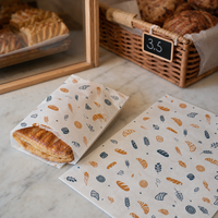 Feuille de papier pliée personnalisée pour desserts, présentoir de marque, fournisseur et fabricant de desserts à emporter