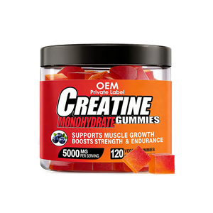 Gomitas de Creatina Monohidrato para el Crecimiento Muscular Pre-Entrenamiento Deportivo Personalizadas, 5 g, Suplemento de Creatina en Gomitas para Aumentar la Energía - Product Image 1