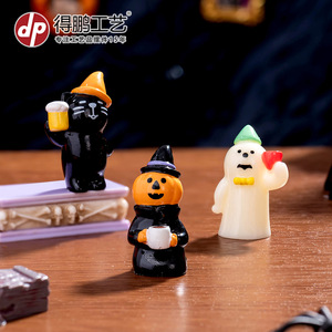 ดีพี มินิ ฮาโลวีน เรซิ่น ผี แวมไพร์ ฟักทอง ของตกแต่งในร่ม ของประดับตกแต่งโต๊ะทำงาน - Product Image 4