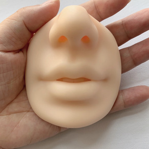 5D Silicone Lip Nose Face Model Piercing Stud Practice Tool Jewelry Display for PMU Tattoo Training - Product Image 4