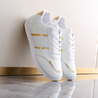 Chaussures de sport d'été, grandes, décontractées, respirantes, blanches, à blocs de couleur, légères, souples
