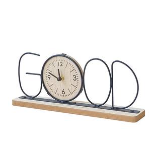 Orologio da Tavolo Silenzioso in Metallo con Lettere dell'<span class=keywords><strong>Alfabeto</strong></span>, Design Geometrico Moderno, Decorazione Artistica per Casa, Regalo di Benvenuto - Product Image 2