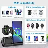 Produits tendance 2025 chargeurs multifonctions bureau en gros 15w oem batterie sans fil charge avec montre intelligente pour Samsung
