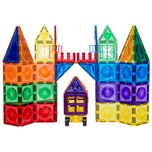 Consegna Rapida, Piastrelle Magnetiche per Bambini, Giocattoli Magnetici Colorati <span class=keywords><strong>Arcobaleno</strong></span>, Blocchi da Costruzione Magnetici - Product Image 6