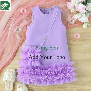 45359 ans filles sans manches robe-ligne gâteau filet gaze princesse robe vente directe d'usine - Product Image 5