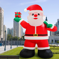 Décoration de Noël gonflable pour l'extérieur, modèle personnalisé de Père Noël gonflable en forme de personnage de dessin animé