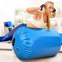 Barril de Aire Inflable para Gimnasia, Rodillo de Entrenamiento Cilíndrico para Salto de Espalda, Porristas, Yoga y Entrenamiento de Fuerza del Core - Product Image 5