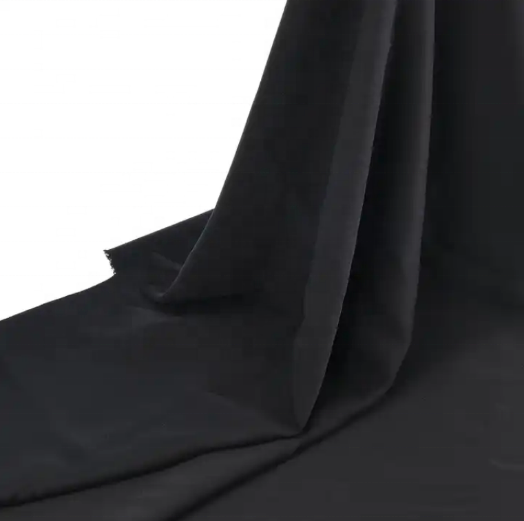 Формальная черная 130-180gsm персиковая кожа 100% полиэстер абайя ткань для женщин мусульманское платье 2023 Дубай