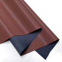 Tissu en cuir PU brun recyclé texturé pour chaussures de sport et doublure intérieure en suède pour l'intérieur des voitures