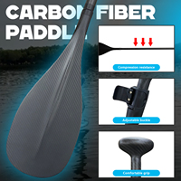 NOUVEAU Design Réglable Super Léger Fibre de Carbone Sports Nautiques Personnalisable avec Logo Dragon Boat Canoë Kayak et Planche SUP Paddle