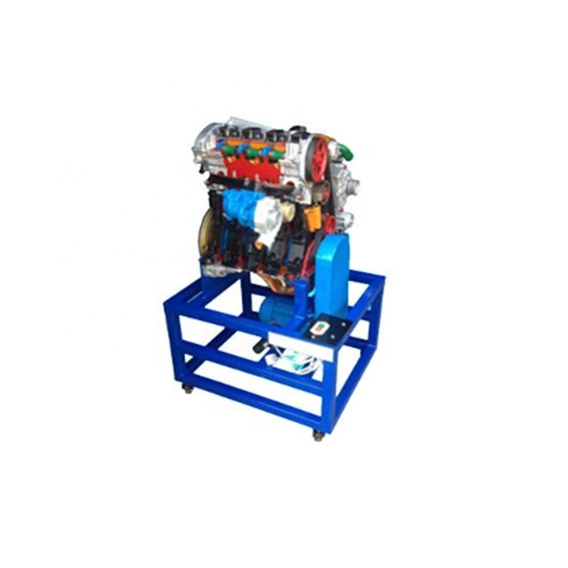Diesel Engine Cutting Model With Electrical Motors Movement Didactic Equipment Automotive Electrical Teaching Device