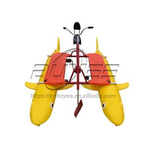 Nouvelle tendance Kiddie parc aquatique équipement <span class=keywords><strong>ponton</strong></span> mer eau bateau 2 sièges pédale vélo Sports nautiques vélo - Product Image 3