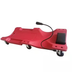 Chariot <span class=keywords><strong>de</strong></span> réparation automobile à profil bas, chariot <span class=keywords><strong>de</strong></span> mécanicien <span class=keywords><strong>de</strong></span> 40 pouces avec lumière LED et appui-tête rembourré - Product Image 1