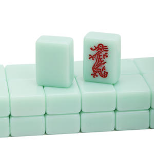Fichas de Mahjong Judías Americanas/Occidentales, 166 Piezas, Melamina, 30 mm, Color Jadeíta, Mahjong Pequeño para Viajar, Conveniente - Product Image 4