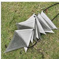 Camping en plein air Triangle Drapeau Atmosphère Toile Fanion Décoration Drapeau Anniversaire Mariage Pique-Nique Fête Drapeaux