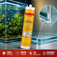 Scellant en silicone pour aquarium EX053 transparent, imperméable, acétique, pour collage de verre d'aquarium, travaux du bois, construction, marque Sanvo