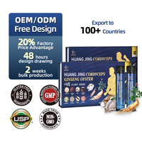 OEM 10 jours Huang Jing Cordyceps Ginseng Huître Boisson liquide en poudre orale pour hommes, stimulant de la force musculaire, booster d'énergie