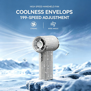 Secador de Pestañas de 199 Niveles, Ventilador de Mano Mini con Velocidad de Viento Ultra Alta de 10m/s, Pantalla LED de Batería y Carga Rápida Tipo-C - Product Image 4