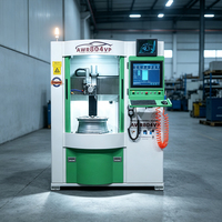 Machine de réparation de jantes en aluminium CYRSTAL AWR804VP, machine de remise à neuf des jantes, machine de découpe au diamant CNC