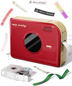 Mini thermische <span class=keywords><strong>printer</strong></span> Draagbare labelmaker voor lintlabelafdrukken Dagelijkse notities Reisstijl Inktloos voor 4.2 Android/iOS - Product Image 1