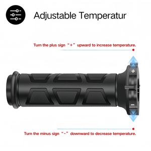 Nouvelles poignées chauffantes <span class=keywords><strong>électrique</strong></span>s universelles 12V à extrémités ouvertes et fermées sans <span class=keywords><strong>accélérateur</strong></span> pour guidon de moto - Product Image 5