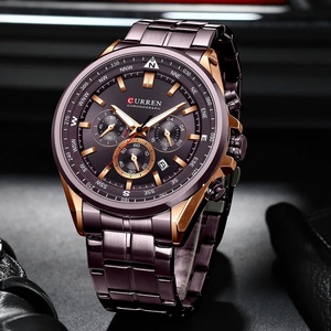CURREN 8399 Luxury Wrist <b>Watches</b> for Men Stainless Steel Quartz Wristwatches with Chronograph Casual Sport Clock Erkek Kol Saati - Product Image 5