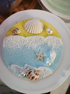 Vendita calda lucido conchiglia fai da te magnete frigorifero fatto a mano guscio naturale con vista <span class=keywords><strong>mare</strong></span> unico ed elegante arredamento per la casa - Product Image 4