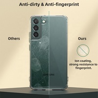 Pour S22 S22Ultra Coque de téléphone personnalisée en PC+TPU transparente mate givrée, résistante aux chocs et à l'eau