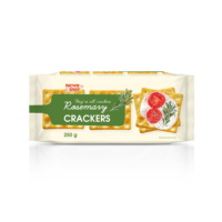 Galletas de Romero Saladas al por Mayor, Paquete a Granel de 250 g, Marca Privada, Galletas Saludables, Galletas Saladas