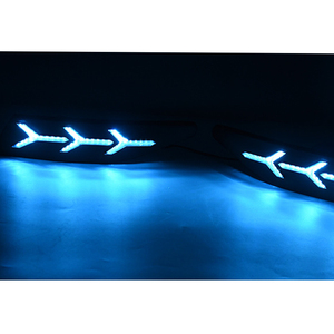 Feux de jour Gobison 3 couleurs avec clignotant jaune et lumière bleue de nuit <span class=keywords><strong>pour</strong></span> Volkswagen VW POLO Feux antibrouillard - Product Image 3