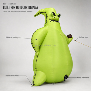 Decoración Inflable de Halloween para Jardín, <span class=keywords><strong>Monstruo</strong></span> Fantasma para Exteriores con Anclajes para <span class=keywords><strong>el</strong></span> Suelo y Cuerdas de Sujeción para Decoración de Jardín - Product Image 5