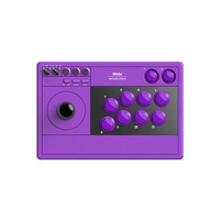 Manette Arcade 8BitDo V3 Violette en ABS, Contrôleur Sans Fil et Connectivité Triple Mode Filaire pour Steam